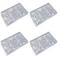 thumbnail image 1 of 4X Molde de Barra de Caramelo de Chocolate, Molde de Policarbonato para Chocolate, Molde PláStico para Hornear Pasteles, Molde para Pasteles, Herramienta de ConfiteríA de Bombones, 1 of 6