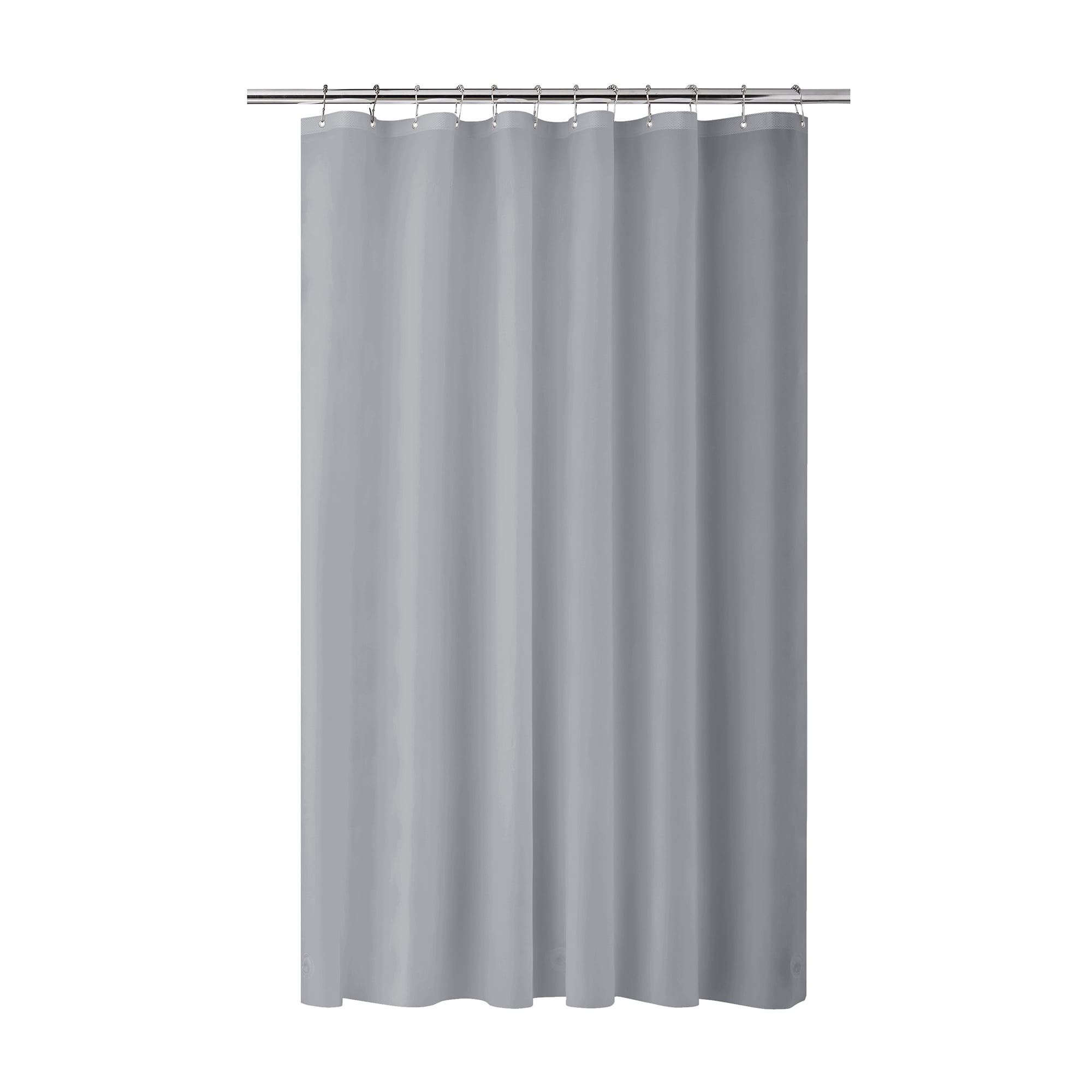 100% Polyester 70 x 72 EXCELL Chevron Fabric Shower Curtain Liner Water-Repellent Bath Liner with Suction cups for Master Bathroom Guest Bathroom Kids Bathroom Vanilla 