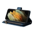 thumbnail image 2 of Case for Samsung Galaxy S21 Ultra 5G Cover Zipper Pocket Wallet Case Magnetic Protective - Blue, 2 of 5