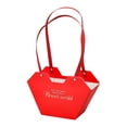 thumbnail image 2 of Bolsa de regalo con asas para flores, ideal para envolver regalos de fiesta, decoración y mucho más. Rojo, 2 of 9