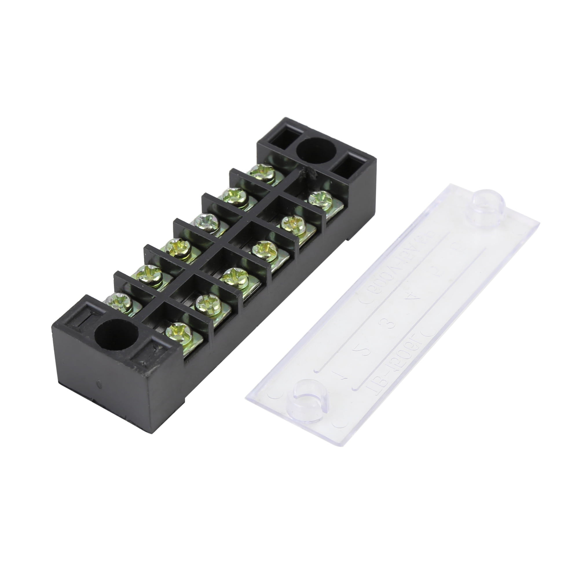 Unique Bargains 6 Positions Dual Row Screw Terminal Strip 600V 15A Terminal Barrier