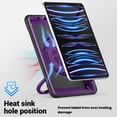 thumbnail image 5 of XYX Case for iPad Air 5th Generation/ iPad Air 4th Generation 10.9 inch with Rotating Stand, Shoulder Strap, 2in1 Shockproof Cover, Purple, 5 of 7