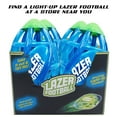 thumbnail image 7 of Lazer Light up Glow Rubber Toy Football, Blue, Pee Wee Size 3, 7 of 7