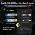 thumbnail image 4 of Adaptador ULTIENCE USB 3.0 Tipo-A macho a USB Tipo-C hembra, 4 of 8