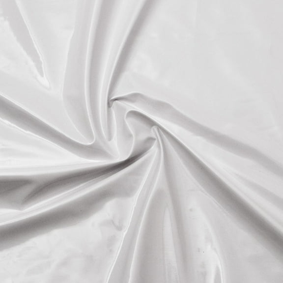 White Stretch-PVC fabric for fashion and upholstery