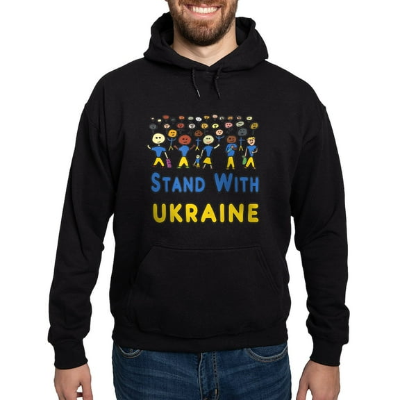 CafePress - Stand With Ukraine Sweatshirt - Pullover Hoodie, Classic, Comfortable Hooded Sweatshirt