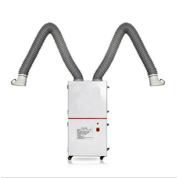 TECHTONGDA Industrial Movable Smoke Purifier with Two Pipes Air Cleaner