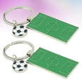 thumbnail image 2 of FRCOLOR Football Field Pendant 2PCS Cartoon Football Field Pendant Mini Football Field Keychain Pendant Zinc Alloy Football Field Keyring Pendants Multi-purpose Key Ring Pendant Gift, 2 of 5