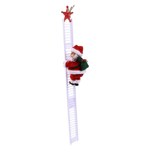TheFound Christmas Accessories, Santa Clause Ladder Ornament Desktop Decor
