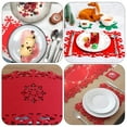thumbnail image 3 of 4pcs Peplacemats de Navidad Materias de mesa de nieve Mujas de festival Mats de la mesa de fieltro, 3 of 6
