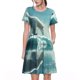 thumbnail image 1 of Balery Polar Bear On Iceberg Vestidos sueltos de manga corta para mujer, vestidos de verano 2025, vestidos casuales de corte A con vuelo., 1 of 6