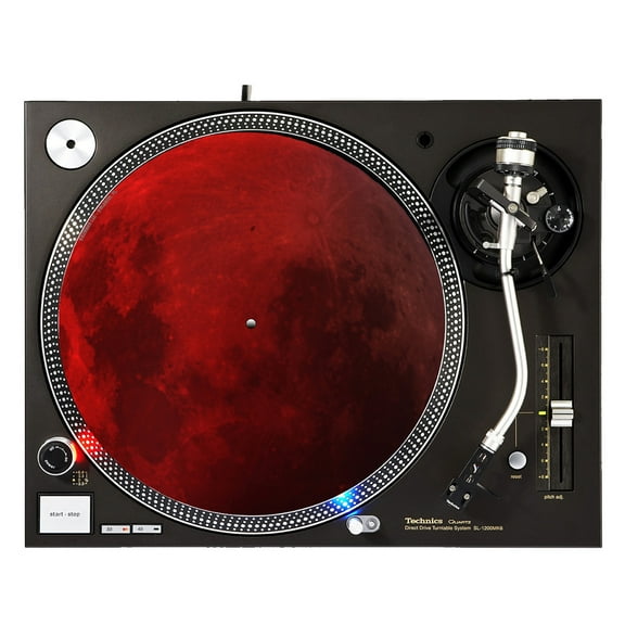 KuzmarK™ 12" DJ Turntable Slipmat - Blood Moon