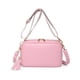 thumbnail image 1 of Bolso bandolera pequeño de PU de gran capacidad para niñas con un solo hombro, color rosa, 1 of 5