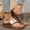 Khaki#06, variant on Women's Fashion Casual Slides – Comfortable Spring Summer Slip-On Flatform Sandals with Toe Post & Thick Heel for Everyday Footwear,Plus Size