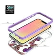 thumbnail image 3 of SOGA Hybrid Shockproof Phone Cover Designed for Apple iPhone 13 Pro Case - Purple Flower, 3 of 5