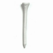 100 x 2 3/4'' Bamboo Wooden Golf Tees - White