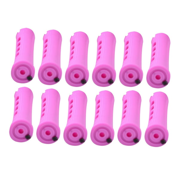 Seitruly Rizador de pelo de colores surtidos de peluquería de 48 piezas para cabello corto mediano Cuidado del cabello 3 morado 12 piezas Seitruly CE011428-02B