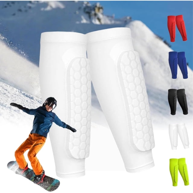 Ski Shin Guards,Ski Shin Pads,Ski Shin Protection,Ski Boot Shin Protector,Shin Defender Shin Guards,Shin Pads for Skiing,Shin Protector Ski with Honeycomb Pads,X-Large