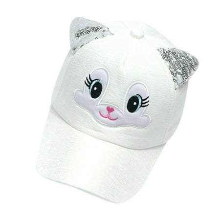 

Relanfenk Baby Hats Boy Girls Soft Bunny Cartoon Sun Eaves Baseball Cap Sun Beret Hat