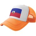 thumbnail image 1 of Flag of Haiti Mesh Back Trucker Cap Baseball Cap, 1 of 8