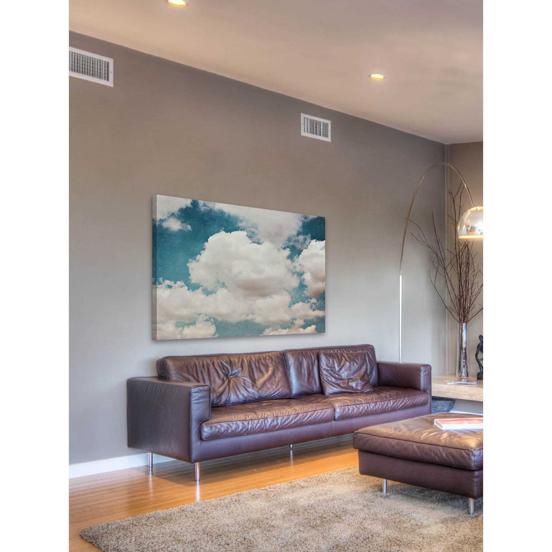 Marmont Hill "Clouds" Painting Print on Wrapped Canvas