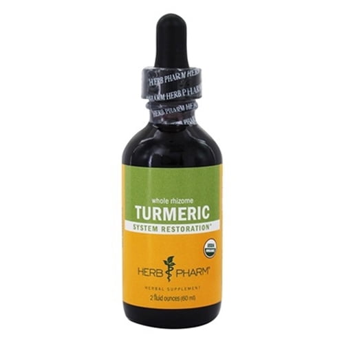 Herb Pharm Certified Organic Turmeric Root Liquid Extract, 3 Oz