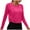 Hot Pink-long Sleeve Shirt for Women, variant on FNFYFH Long Sleeve Workout Shirt for Women Cropped Athletic Tops Lightweight Stretch Yoga Gym T-Shirts