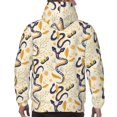 thumbnail image 7 of Naloa Snake And Floral Men's Casual Hooded Collar Drawstring Hoodies Pullover Sweatshirts Casual Long Sleeve Shirts-Small, 7 of 7