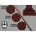 thumbnail image 4 of Ruvanti Bath Towels, 8 Pack 100% Cotton, Towel Set Chocolate Include 2 Bath 27x54, 2 Hand 16x28, 4 Face 13x13. Extra Soft, Highly Absorbent, Quick Dry, Lightweight, Luxury Towels for Bathroom & Hotel, 4 of 9