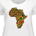 thumbnail image 4 of Inktastic African Continent with Pattern-black History Month Women's Plus Size T-Shirt, 4 of 5