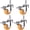 Brake, variant on Gamvdout Furniture Casters with Brake 360 Degree Rotating Threaded Stem Caster Wheel M6 x 15mm for Office Chair Screws Mute I