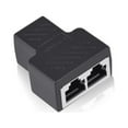 thumbnail image 2 of 2 Port RJ45 Splitter Adapter LAN Network Ethernet Cable AA Plug 1X B0R7, 2 of 9
