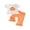 White, variant on Baby Girl Halloween Outfit Pumpkin Ruffle Short Sleeve Tops Dot Print Bell Bottoms Flared Pants Set Toddler Summer Fall Clothes 6M-4Y