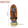 thumbnail image 2 of Resina Mexicana Virgen María Estatua Artesanía Mexicana Virgen Estatuilla para Dormitorio, 2 of 9