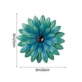 thumbnail image 3 of Fareti Metal Flower Wall Decor, Rustic Modern Daisy Flowers Outdoor Indoor Metal Wall Art Hanging Sculptures for Farmhouse Bathroom Kitchen Living Room Garden Patio, 3 of 4