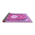 thumbnail image 2 of Ahgly Company Indoor Rectangle Medallion Purple Traditional Area Rugs, 2' x 5', 2 of 4