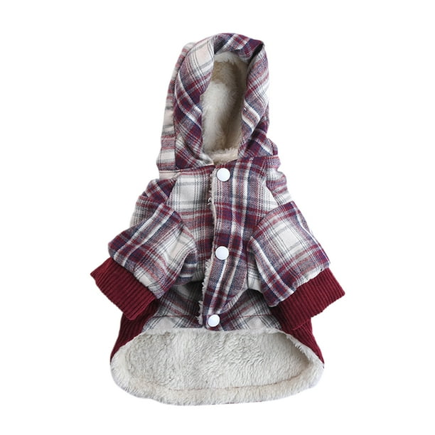 Abrigos y Chaquetas para Perros Mascotas, Accesorios de Mascotas - Rojo-M Sunnimix Abrigo de algodón para perro