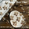 thumbnail image 5 of 30 PCS Gold Star Hair Clips,20PCS 1.22"Star Hair Clip and 10 PCS 1.65"Star Hair Clips Snap Star Hair Accessories Non Slip Star Clips for Girls Women Gold Accessories Gold Metal Hair Clips, 5 of 16