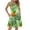Green, variant on WTOBBY Women's Casual V-Neck Pleated Stitching Hawaiian Floral Print Sleeveless Pocket Vest Dress for Summer, Fashionable and Airy for Vacation Style, Comfortable Fit,Army Green L