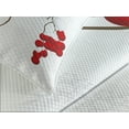thumbnail image 4 of Ambesonne Rowan Quilted Bedspread Set 3 Pcs, Plant with Snow, Queen Size, Red White Umber, 4 of 5