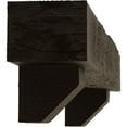 thumbnail image 4 of Ekena Millwork 8"H x 8"D x 72"W Rough Sawn Faux Wood Fireplace Mantel Kit with Ashford Corbels, Natural Ash, 4 of 10