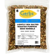 Lightly Sea Salted Pumpkin Seed Kernels by Gerbs, 2LBS - Top 14 Food Allergen Free & NON GMO - Vegan & Kosher - Hulled
