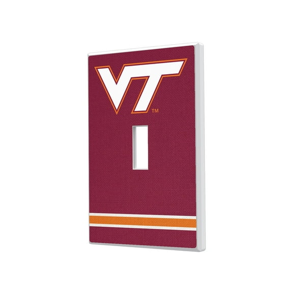 Virginia Tech Hokies Stripe Design Single Toggle Light Switch Plate