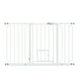 thumbnail image 4 of Carlson White Metal Walk-Thru Pet Gate with Lift Handle and Pet Door, 30" H x 29"-51" W, 4 of 4