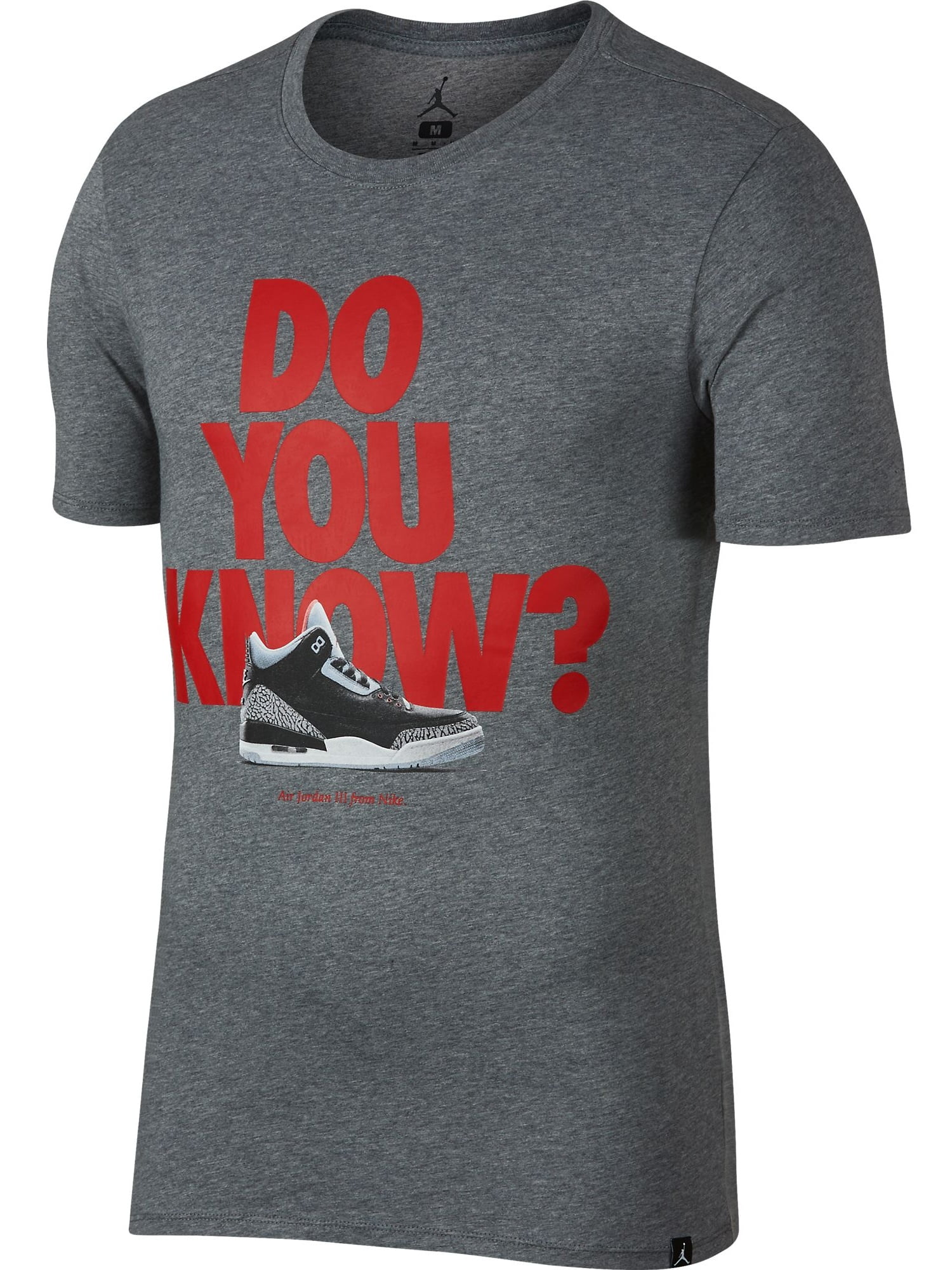 Jordan Air Jordan 3 CNXN 2 Men's Atletic Casual TShirt Grey/Red 943936091