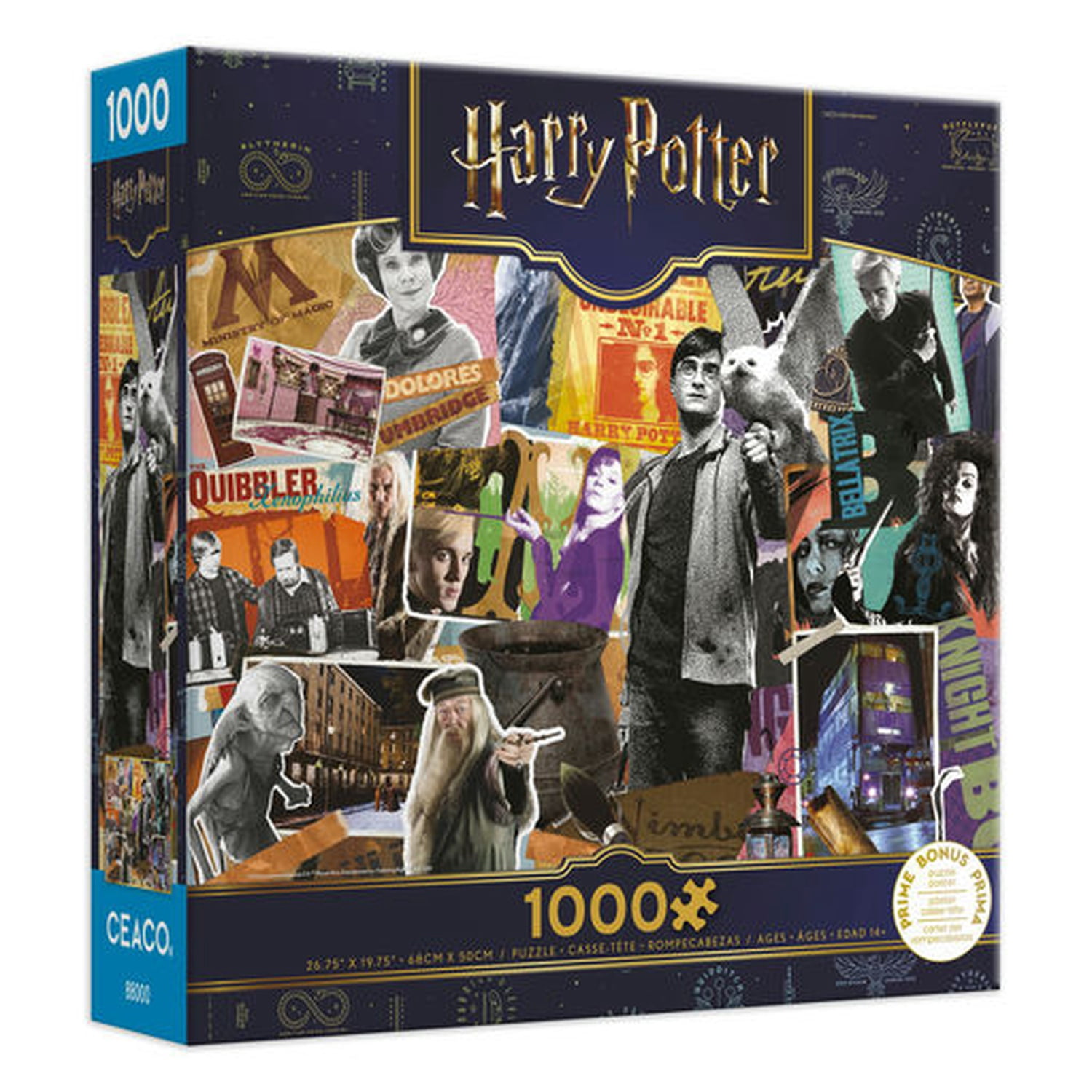 Ceaco Harry Potter Collage 1000-Piece Interlocking Jigsaw Puzzle for Adults Ages 14+