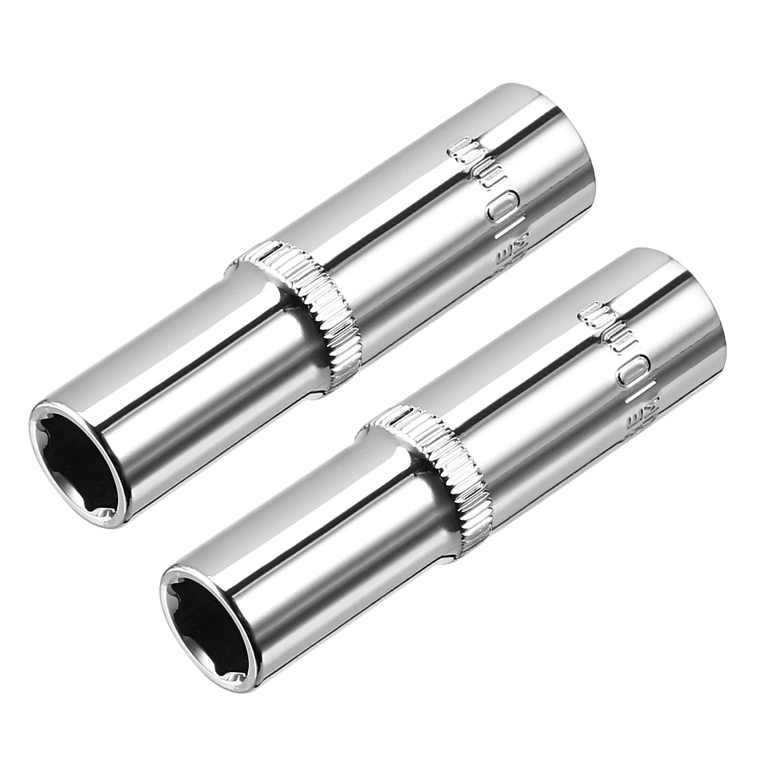 CR-V Steel 38mm Length Shallow SAE Sizes 2pcs uxcell 1/2-Inch by 5/8-Inch 6-Point Impact Socket 