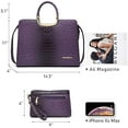 thumbnail image 4 of Dasein Womens Handbag Top Handle Shoulder Bag Tote Satchel Purse Work Bag with Matching Wallet, 4 of 7