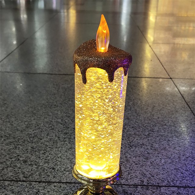 Luces De Vela Luces LED para velas Luces nocturnas LED con degradado de 7 colores para el comedor en casa (dorado) Ndcxsfigh Libre de BPA