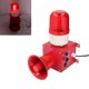 thumbnail image 5 of Alarma De Sirena Industrial, Sirena De Alarma Impermeable Para Exteriores De 115 DB Con Luz Estroboscópica, Luz De Advertencia De Bocina De Alarma De Emergencia De Seguridad, 5 of 7